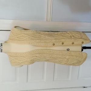 Vintage Wool cable knit vest Medium Italy
